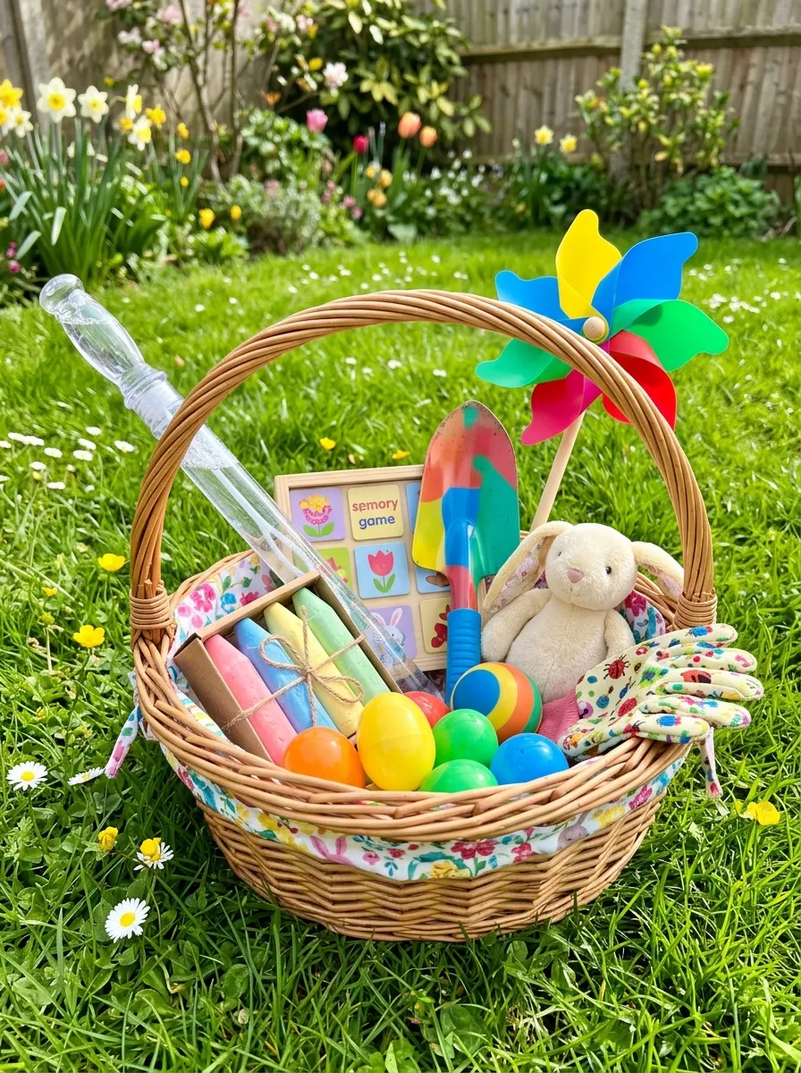 Outdoor themed Easter basket for toddlers