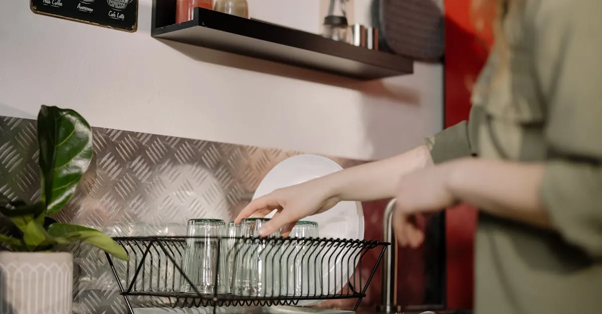 A family happily cleaning together, with kids using small cleaning tools and parents guiding them in a bright, organized living room.