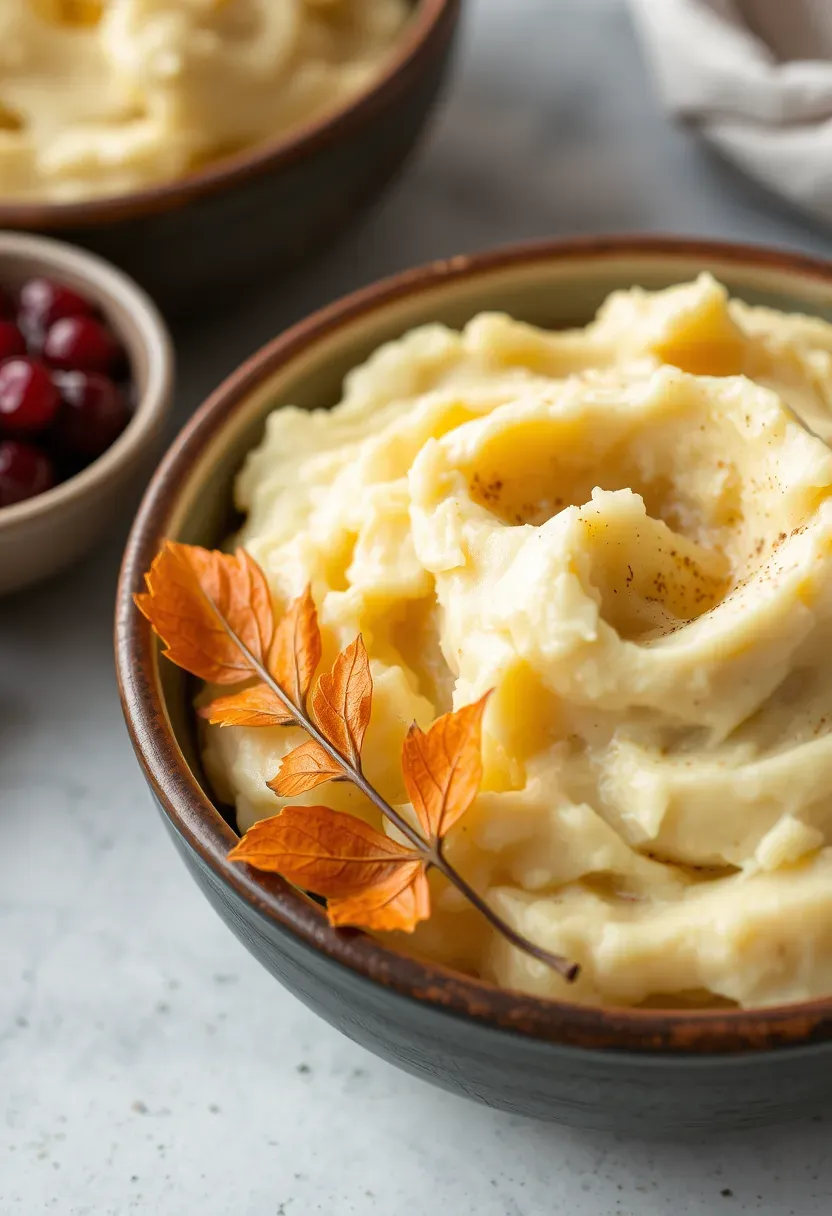 Delicious and budget-friendly homemade mashed potatoes with cranberry sauce