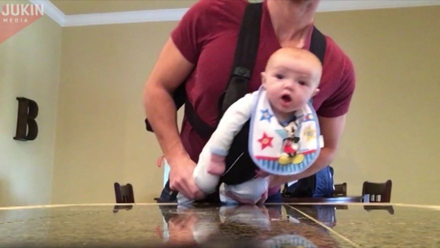 Dad Alone With The Baby In a Hilarious Moment