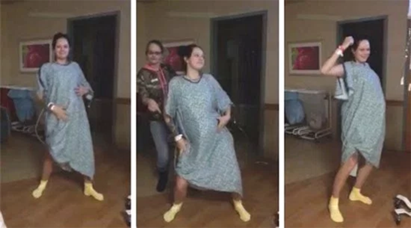 Pregnant in Labor dance 